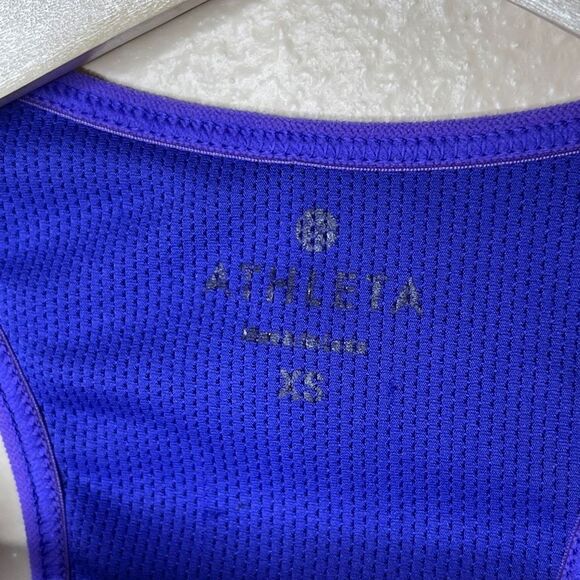 Athleta Womens Size XS Sports Bra Cutout Open Back Multicolor Workout - Picture 5 of 7
